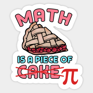 Math is a piece of Pi Sticker